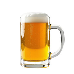 Golden Beer Mug, Isolated Transparent Background