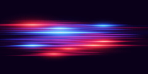 Neon light lines futuristic glowing speed traces.