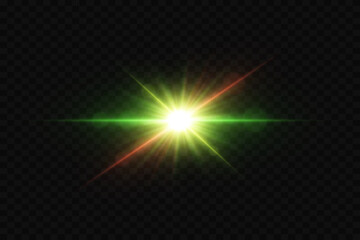 Beautiful glowing explosion with bright flash, magical star effect.