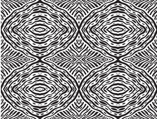 Black and white seamless geometric pattern