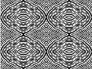 Black and white seamless geometric pattern
