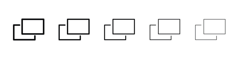 Pop up icon or logo illustration outline black style