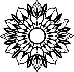 Fototapeta premium Elegant Lotus Flower with Spiritual Dots vector