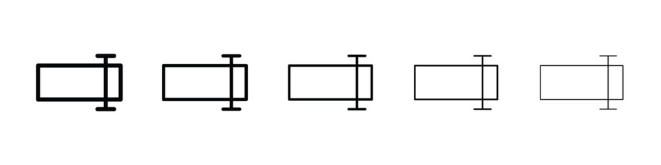 Rename icon or logo illustration outline black style