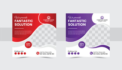 Creative Business Social Media Post Corporate Banner Design