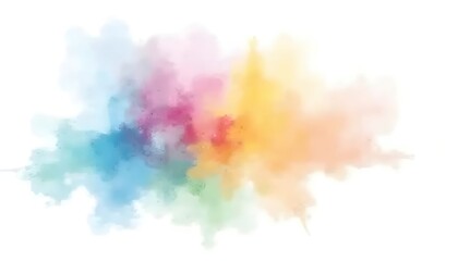  a picture of a colorful cloud background with a white background,