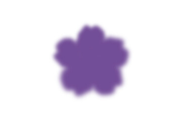 紫のさくらの花のフレーム　ぼかし入り