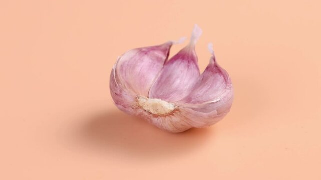 Close-up of garlic on empty space