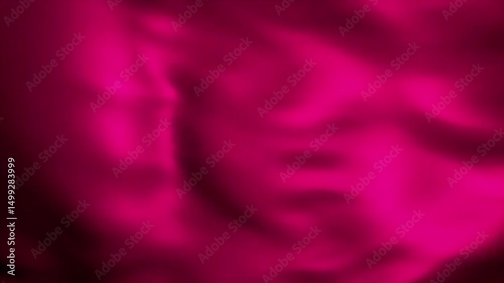 Poster Flowing Magenta Fabric: Abstract Motion Background with Deep Folds and Subtle Light Play