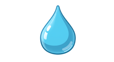 Blue water drop illustration