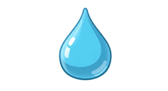 Blue water drop illustration