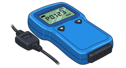 Automotive Diagnostic Scanner with Cable P0123 Code