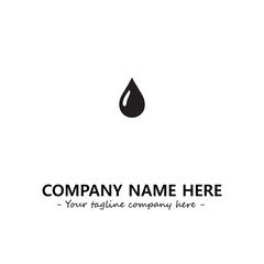 Water drop logo company design vector illustration