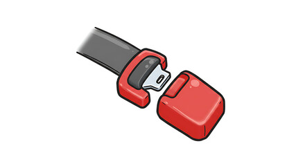 Seatbelt Clip Cartoon