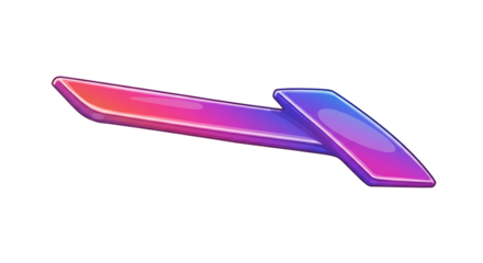 Arrow colorful pointing direction