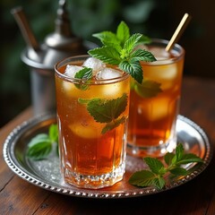 tea with mint