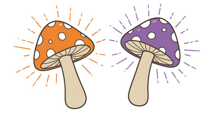 mushroom vector illustration