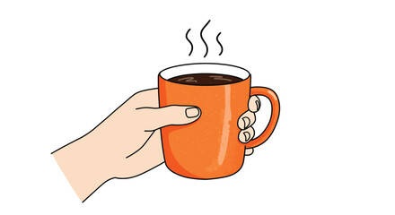 hand holding a cup