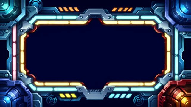 Futuristic technology interface with glowing elements