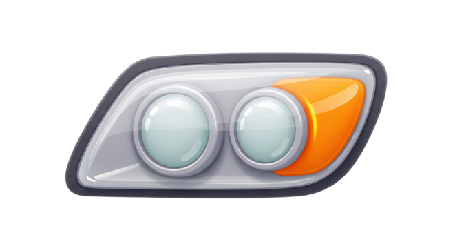 Vehicle Headlight Illustration