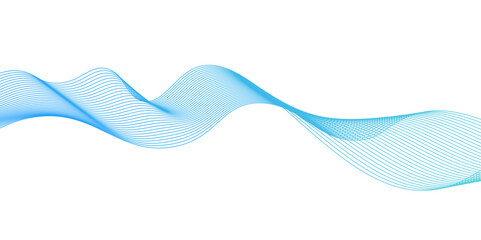 Abstract vector background with blue wavy lines,Abstract vector blue wave lines on white background,blending line background. colorful wave lines. blue lines background.