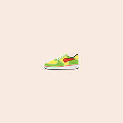 Shoe icon flat vector design. 