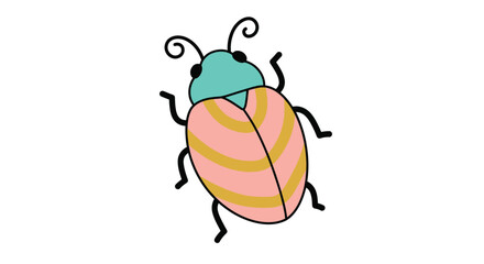vector illustration of beetle