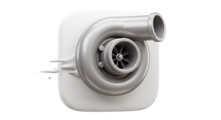Turbocharger 3D Render