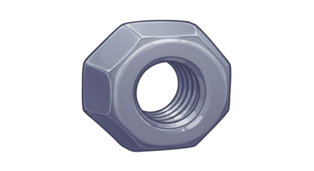 Metal Nut Illustration