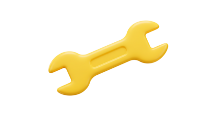 Yellow wrench icon