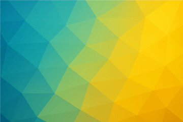 Obraz premium Abstract geometric background with a bright blue and yellow triangle pattern, ideal for seamless vector wallpaper design.