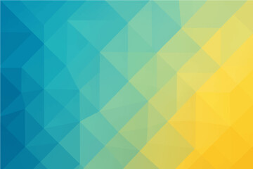 Abstract geometric background with a bright blue and yellow triangle pattern, ideal for seamless vector wallpaper design.