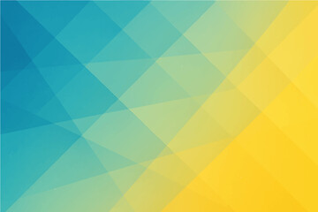 Abstract geometric background with a bright blue and yellow triangle pattern, ideal for seamless vector wallpaper design.