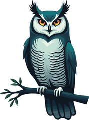 owl on branch