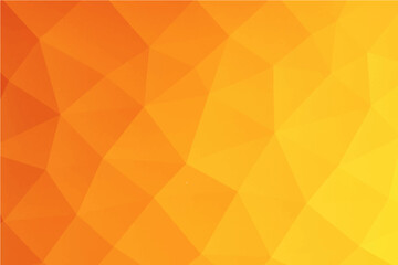 Abstract geometric background with a bright orange and yellow triangle pattern, ideal for seamless vector wallpaper design.