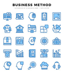 Business Method icon pack for your website. mobile. presentation. and logo design.