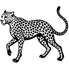leopard vector illustration