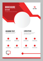 Modern business card template for presentation.
