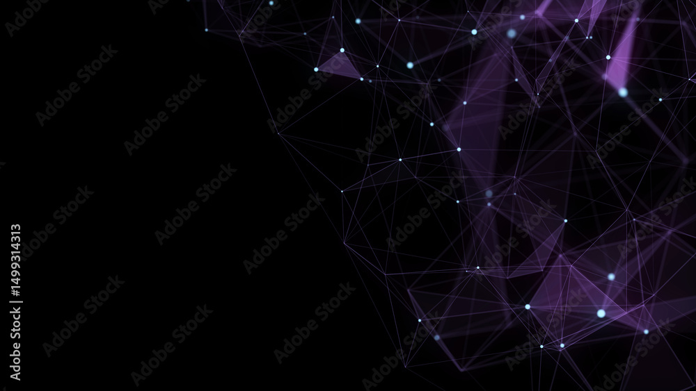 Poster network connection structure. technology connect big data. science background. business futuristic b