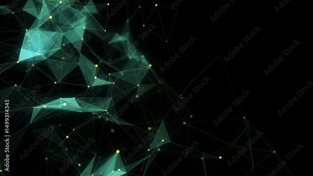 Sticker network connection structure. technology connect big data. science background. business futuristic b
