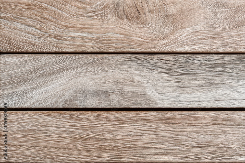Poster close up shot of light brown wood planks arranged horizontally with visible grain, adding a touch of