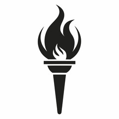 vector illustration of a burning candle