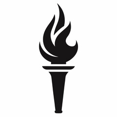 vector illustration of a burning candle