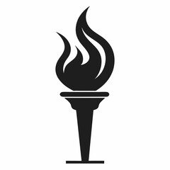 burning candle holder