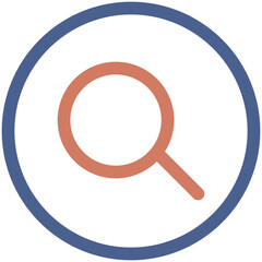 Search Outline Color Icon