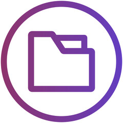 Folder Gradient Icon