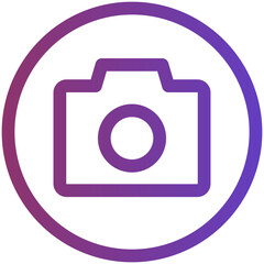 Camera Gradient Icon