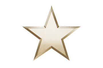 Obraz premium 3D realistic golden star.