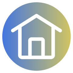 Home Glyph Gradient Icon