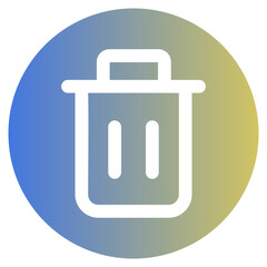Delete Glyph Gradient Icon
